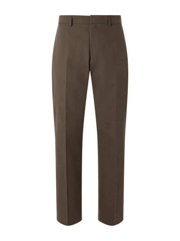 Photo: Paul Smith - Straight-Leg Cotton-Twill Chinos - Brown