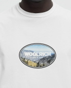 WOOLRICH LANDSCAPE TEE White Mens Shortsleefe