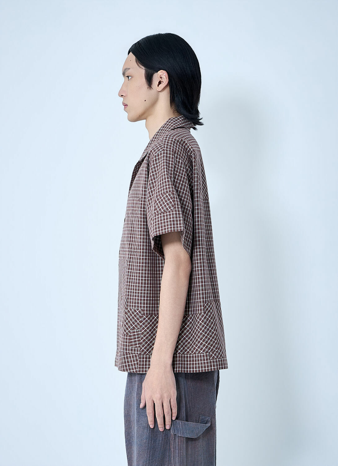 Story mfg. Checkered Short Sleeve Shirt