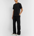 Comme des Garçons SHIRT - Zip-Detailed Cotton-Jersey T-Shirt - Black