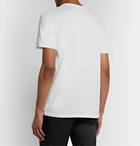 Alexander McQueen - Logo-Embroidered Printed Organic Cotton-Jersey T-Shirt - White