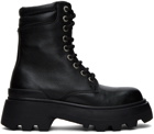 AMI Paris Black Ranger Boots