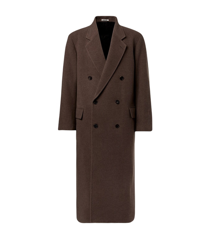 Photo: Auralee Double-breasted wool coat