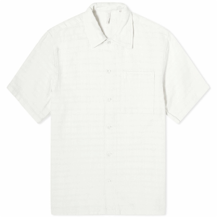 Photo: Sunflower Men's Linen Mix Vacation Shirt in Off White