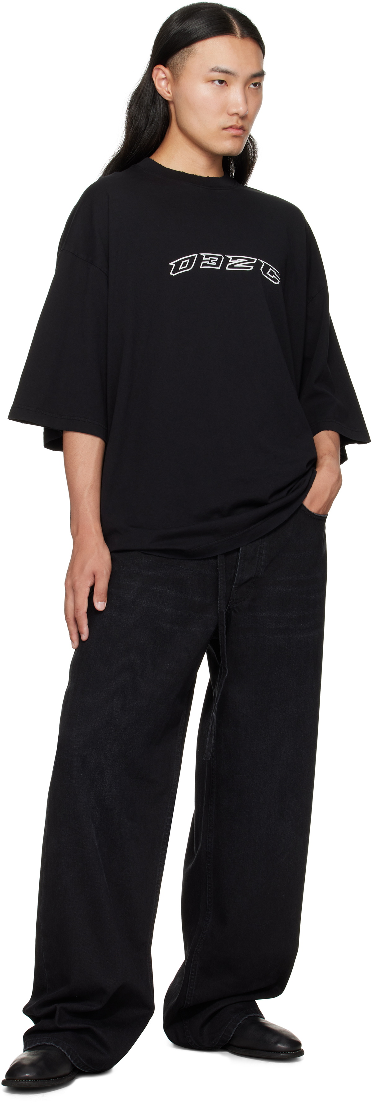 032c Black Hansel And Gretel Oversized T-shirt
