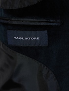 TAGLIATORE - Stretch Velvet Single Breasted Jacket