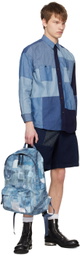 FDMTL Indigo Patchwork Rinse Shirt