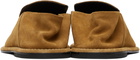AMI Paris Tan Cow Leather Midi Loafers