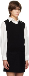 Dunst Black V-Neck Vest