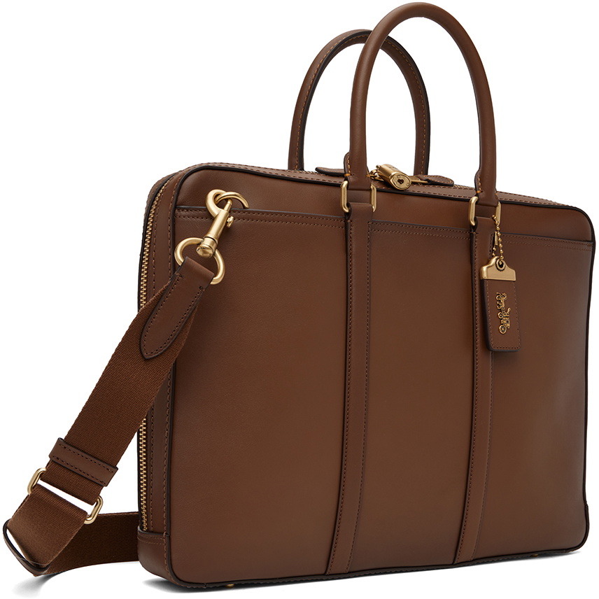 Coach 1941 Brown Metropolitan Slim Briefcase Coach 1941