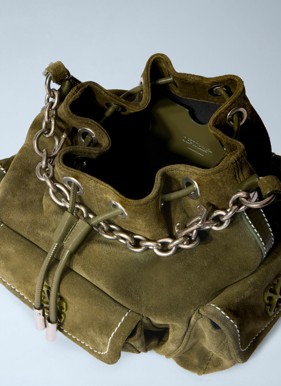 Off-White Dumbo.B Suede Bucket Bag