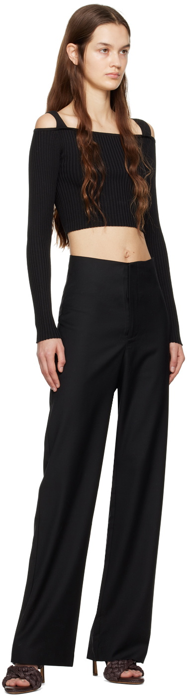WYNN HAMLYN Black Luca Long Sleeve T-Shirt