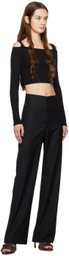 WYNN HAMLYN Black Luca Long Sleeve T-Shirt