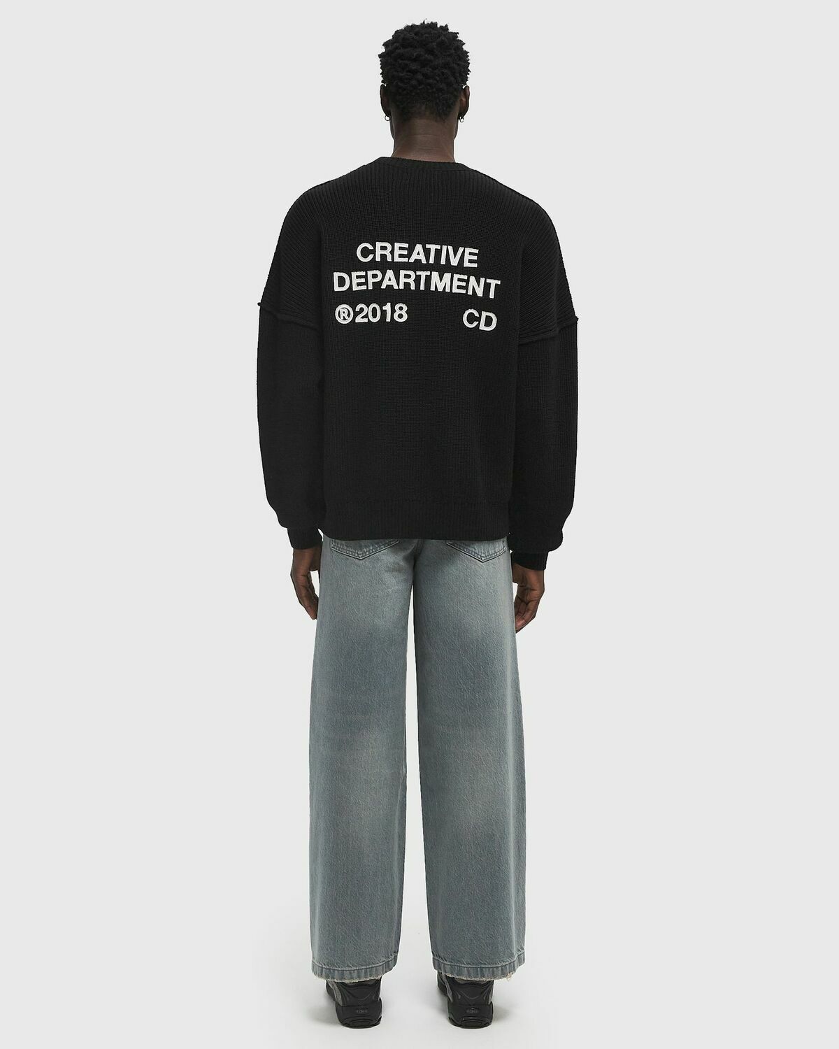Reternity CREATIVE DEPT KNIT SWEATER Black Mens Pullover