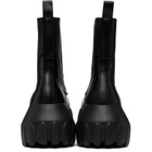 Rick Owens Black Tower Beatle Mega Tractor Chelsea Boots