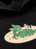FRIENDS WITH ANIMALS - Printed Cotton-Jersey Hoodie - Black
