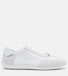 Roger Vivier Viv Low suede-trimmed sneakers