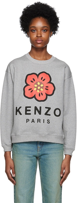 Photo: Kenzo Gray Kenzo Paris Boke Flower Sweatshirt