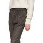 AMI Alexandre Mattiussi Grey Wool Cropped Trousers