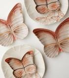 Bordallo Pinheiro Set of 4 ceramic dinner plates by Claudia Schiffer