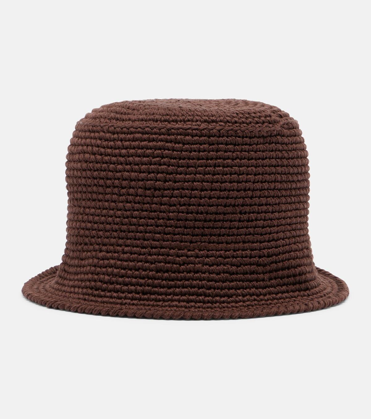Prada Logo crochet cotton bucket hat