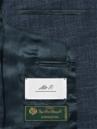 Mr P. - Virgin Wool, Silk and Linen-Blend Suit Jacket - Blue
