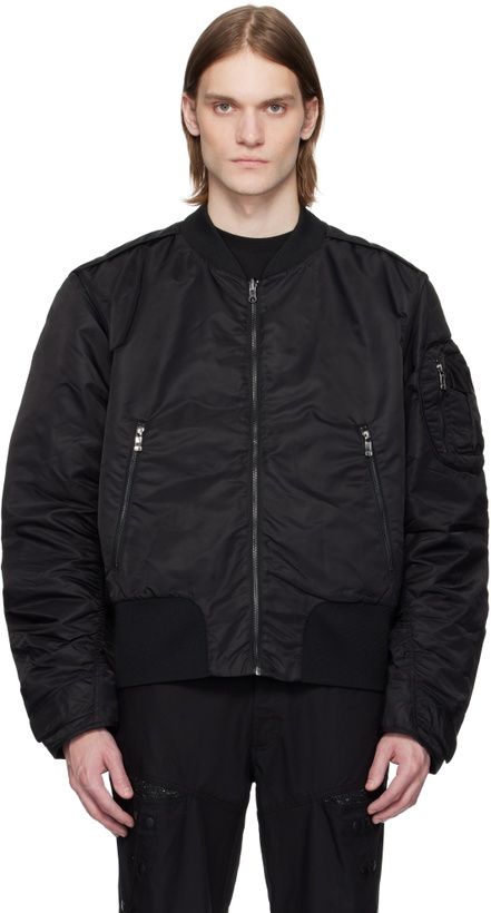 Photo: A. A. Spectrum Black Coressen Padded Reversible Jacket