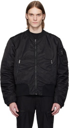 A. A. Spectrum Black Coressen Padded Reversible Jacket