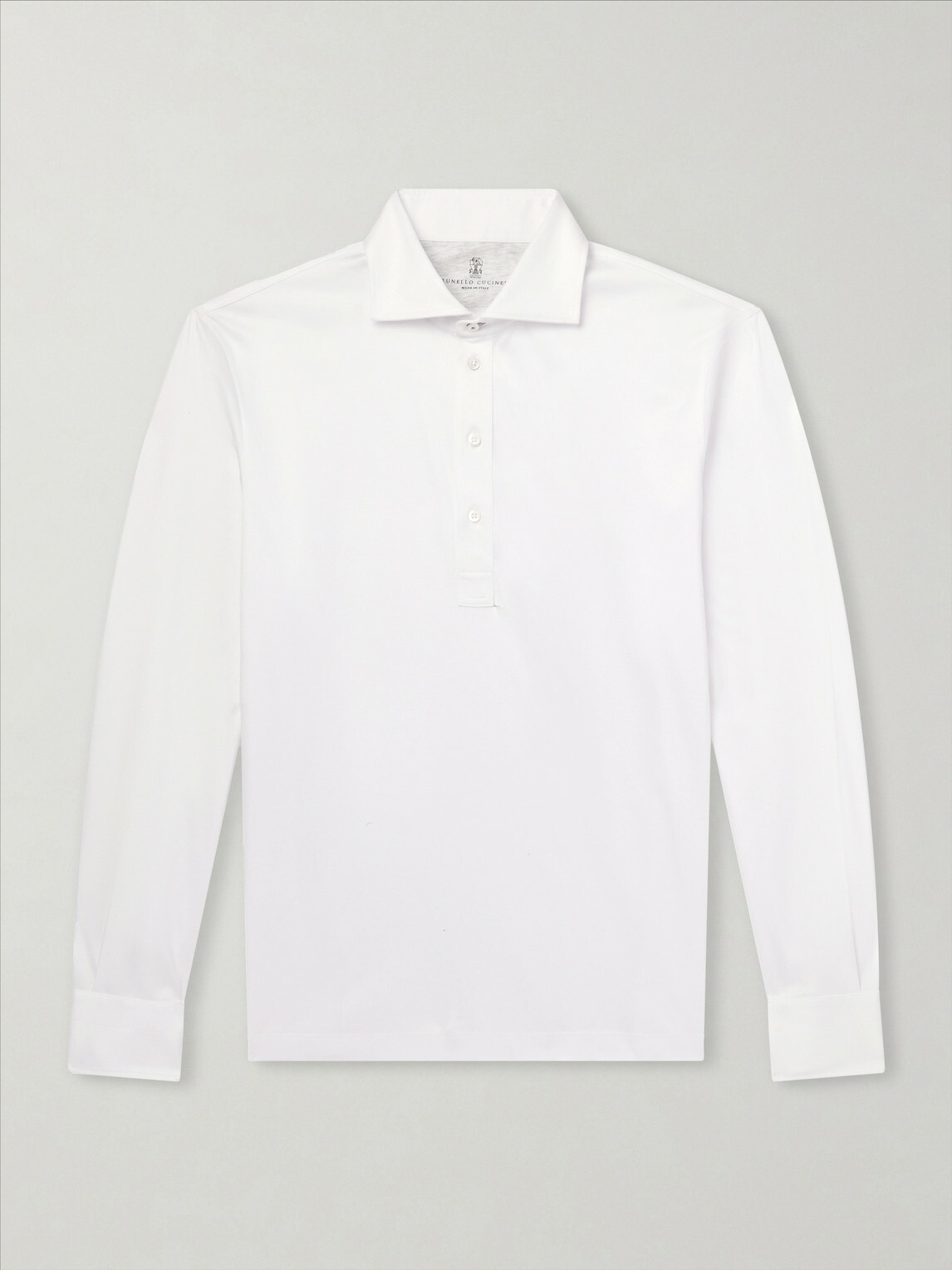 Brunello Cucinelli - Cotton Polo Shirt - White