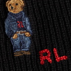Polo Ralph Lauren Men's Winter Bear Scarf in Polo Black