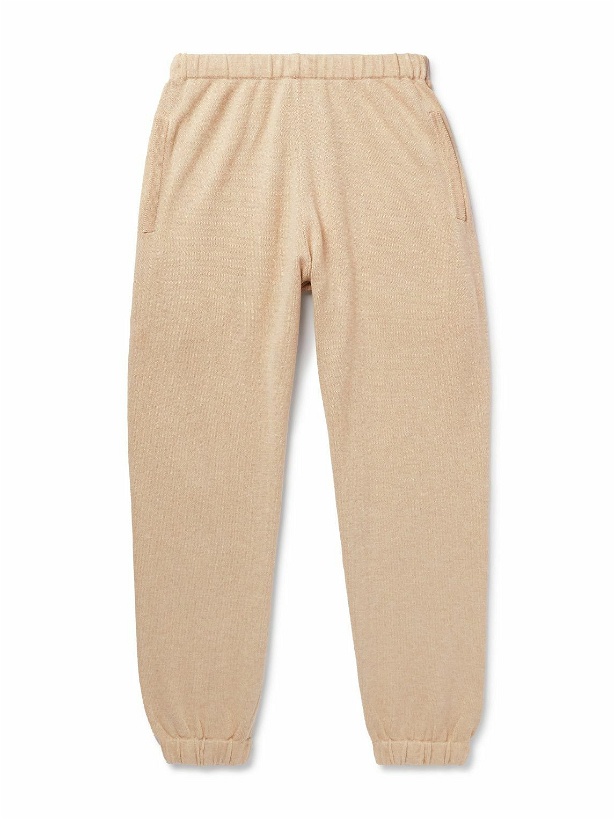 Photo: Ghiaia Cashmere - Tapered Ribbed Cotton Sweatpants - Neutrals