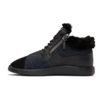 Giuseppe Zanotti Black Single Kalisi High-Top Sneakers