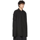 Random Identities Black Tech Zip Up Shirt