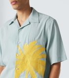 Commas Embroidered bowling shirt