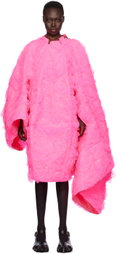 Comme des Garçons Pink Ruched Midi Dress
