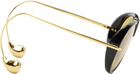 Bottega Veneta Black Drop Aviator Sunglasses