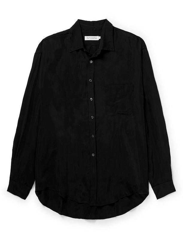 Photo: The Frankie Shop - Leland Bemberg™ Shirt - Black