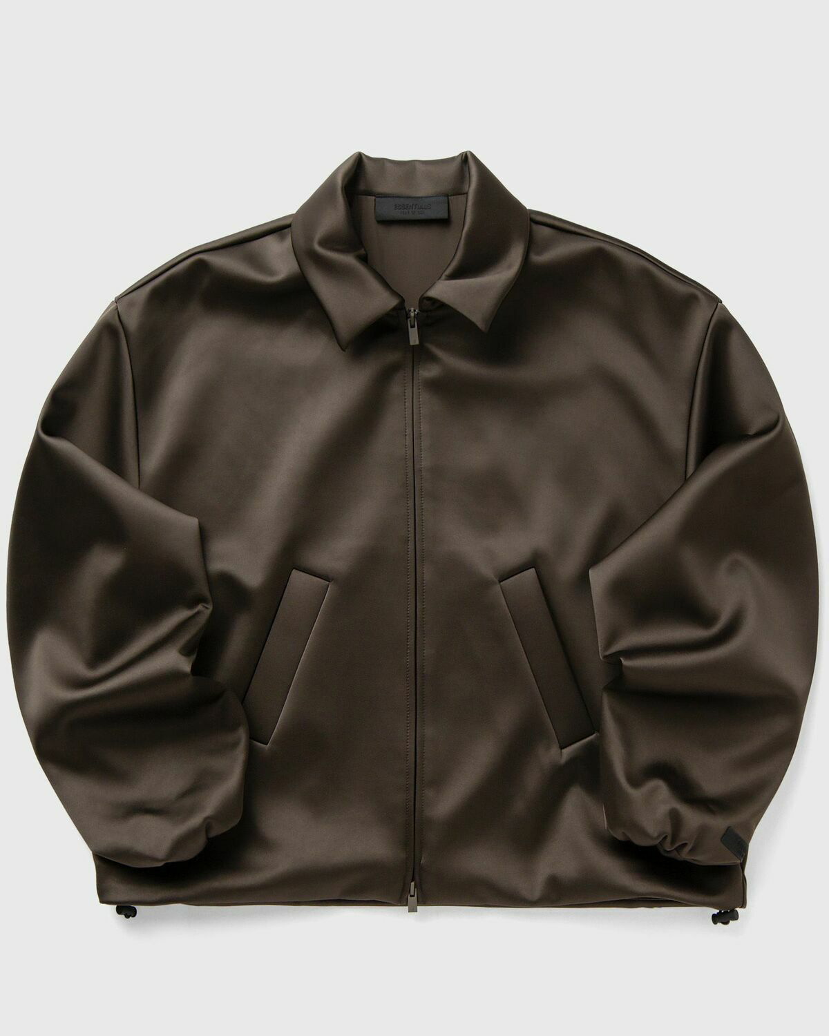 ジャケット・アウター Fear of God Essentials Satin Bomber Fear of God Essentials SATIN NYLON BOMBER JACKET (UNFILLED) Brown