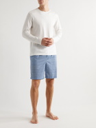 Derek Rose - Nelson Printed Cotton-Poplin Pyjama Shorts - Blue