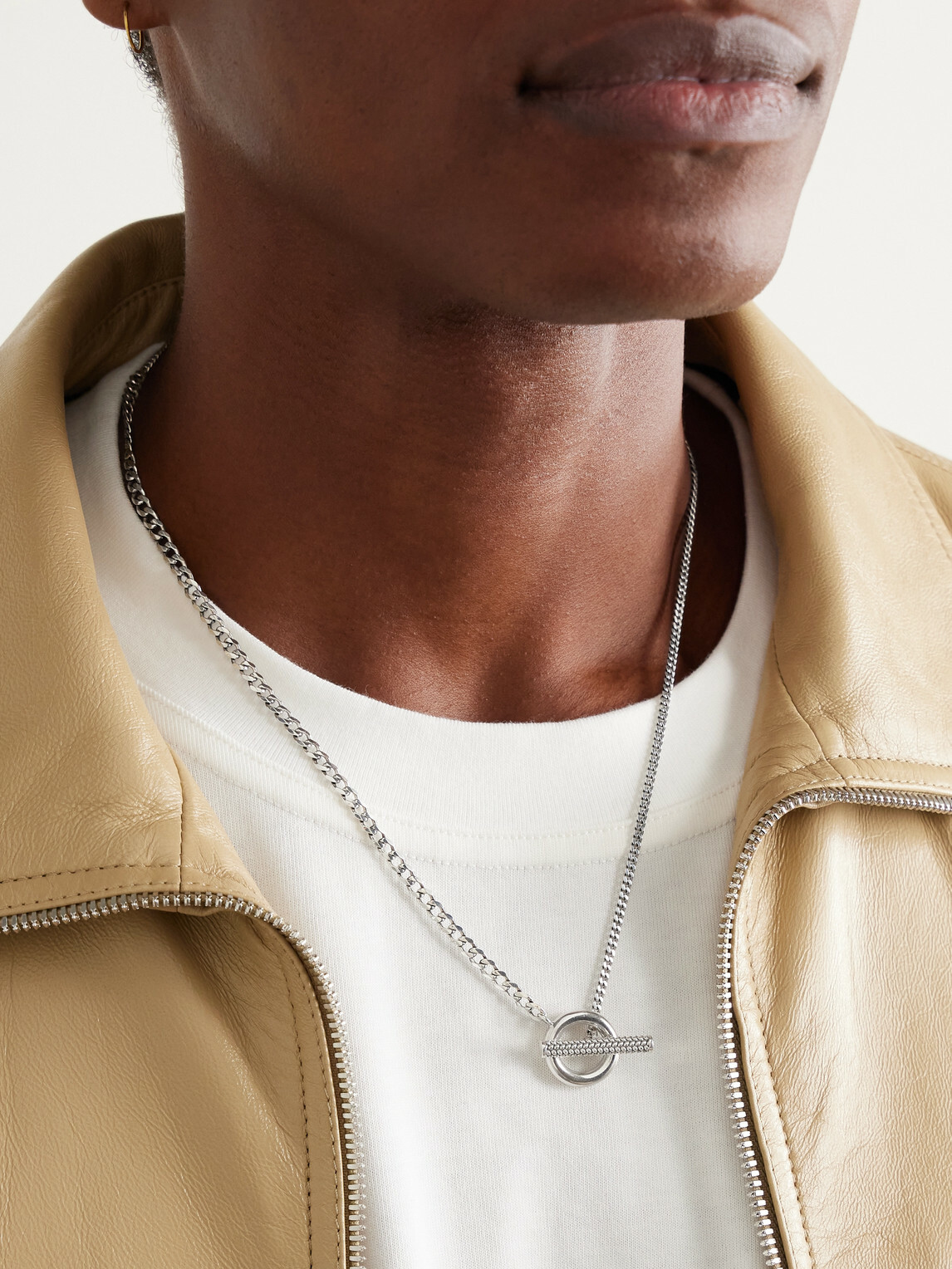 Bottega Veneta - Intrecciato Sterling Silver Necklace