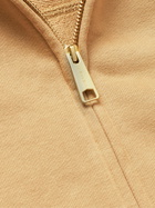Carhartt WIP - Eldon Logo-Appliquéd Cotton-Blend Jersey Zip-Up Hoodie - Brown