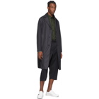 Issey Miyake Men Black Pleated Cropped Trousers