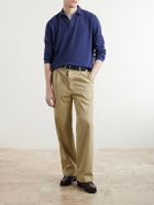 Hartford - Cotton-Fleece Rugby Shirt - Blue