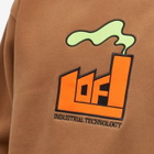 Lo-Fi Men's Plume Applique Hoodie in Brown