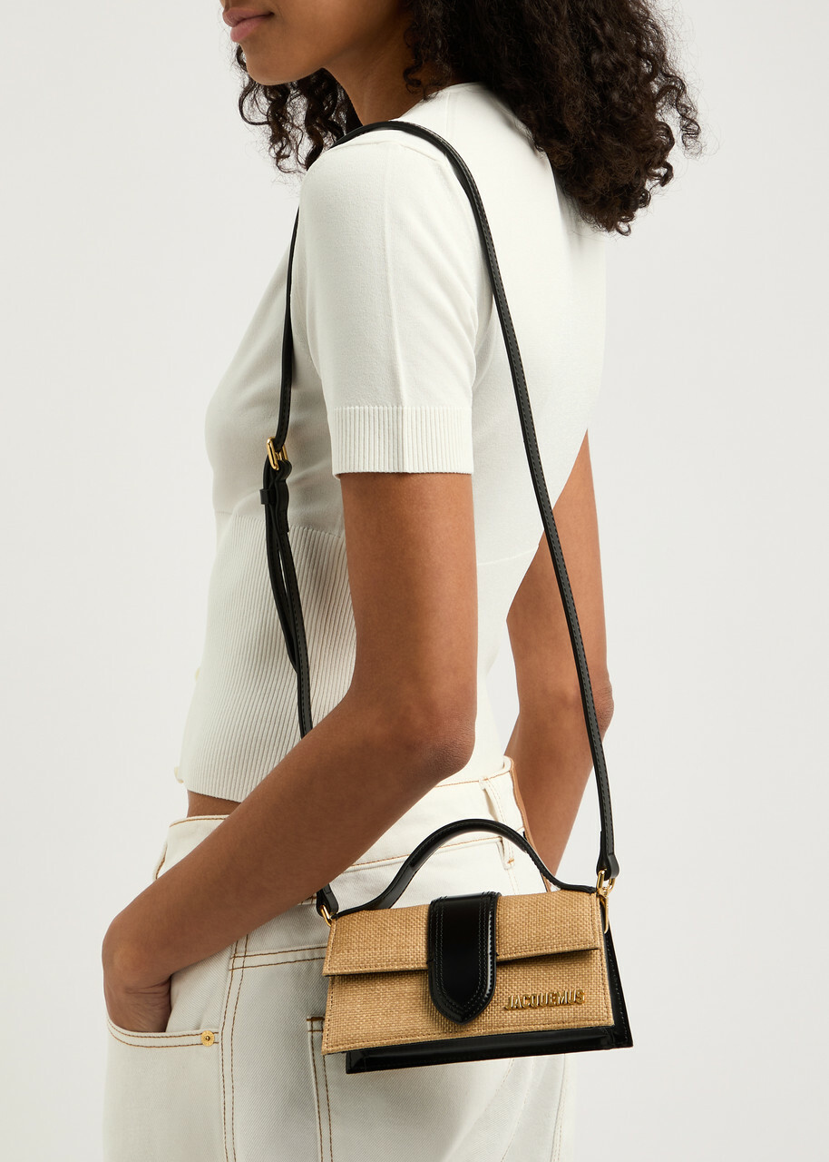 Jacquemus Le Bambino Faux Raffia top Handle bag