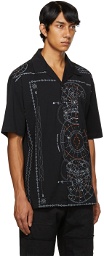 Marcelo Burlon County of Milan Black Astral Short Sleeve Shirt