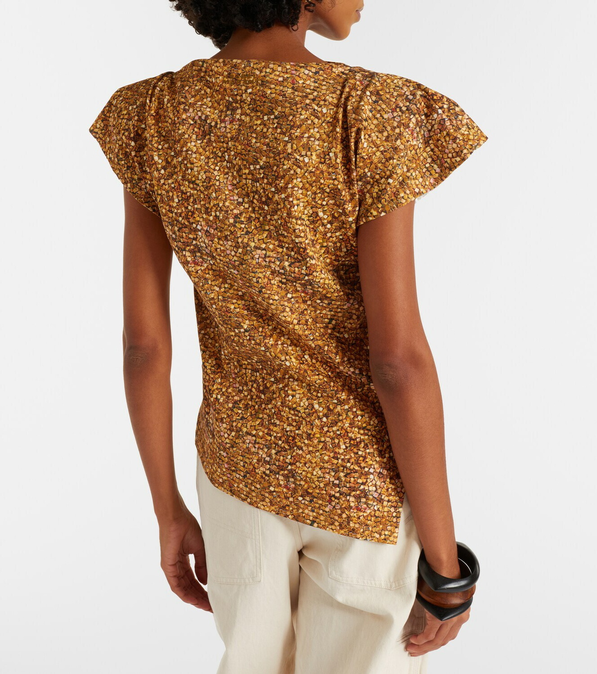 Isabel Marant Sebani asymmetric cotton T-shirt