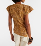 Isabel Marant Sebani asymmetric cotton T-shirt