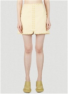 Rodebjer - Sole Langett Mini Skirt in Yellow