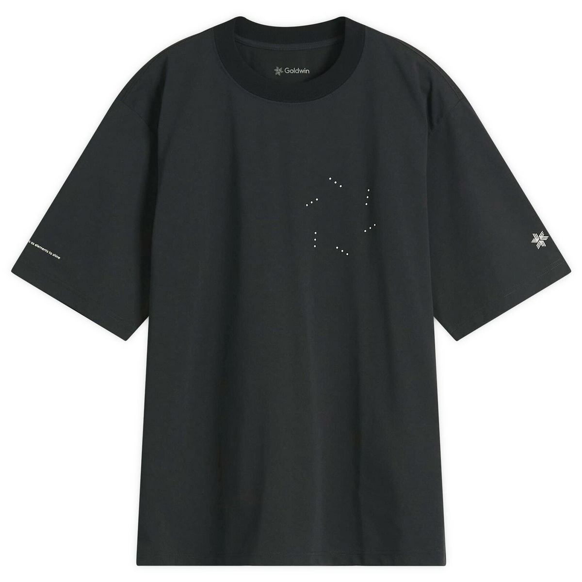 Goldwin Men's Big Logo T-Shirt in Black Goldwin